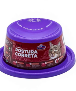 Comedouro Postura Correta para Gato - Lilás