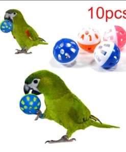 Peças Brinquedo para Pássaros Sino Rolante