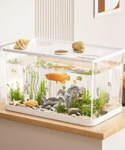 Novo mini Tanque de Peixes Transparente